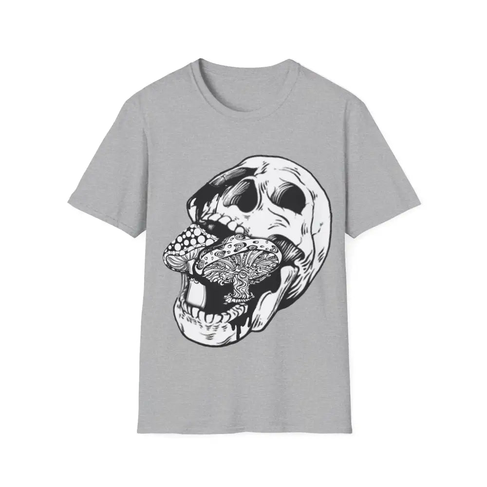 Skull Mushroom Shirt Magic Mushroom TShirt Trippy Mycology T-shirt Alt Clothes Mushroom Clothes Mushroom Lovers