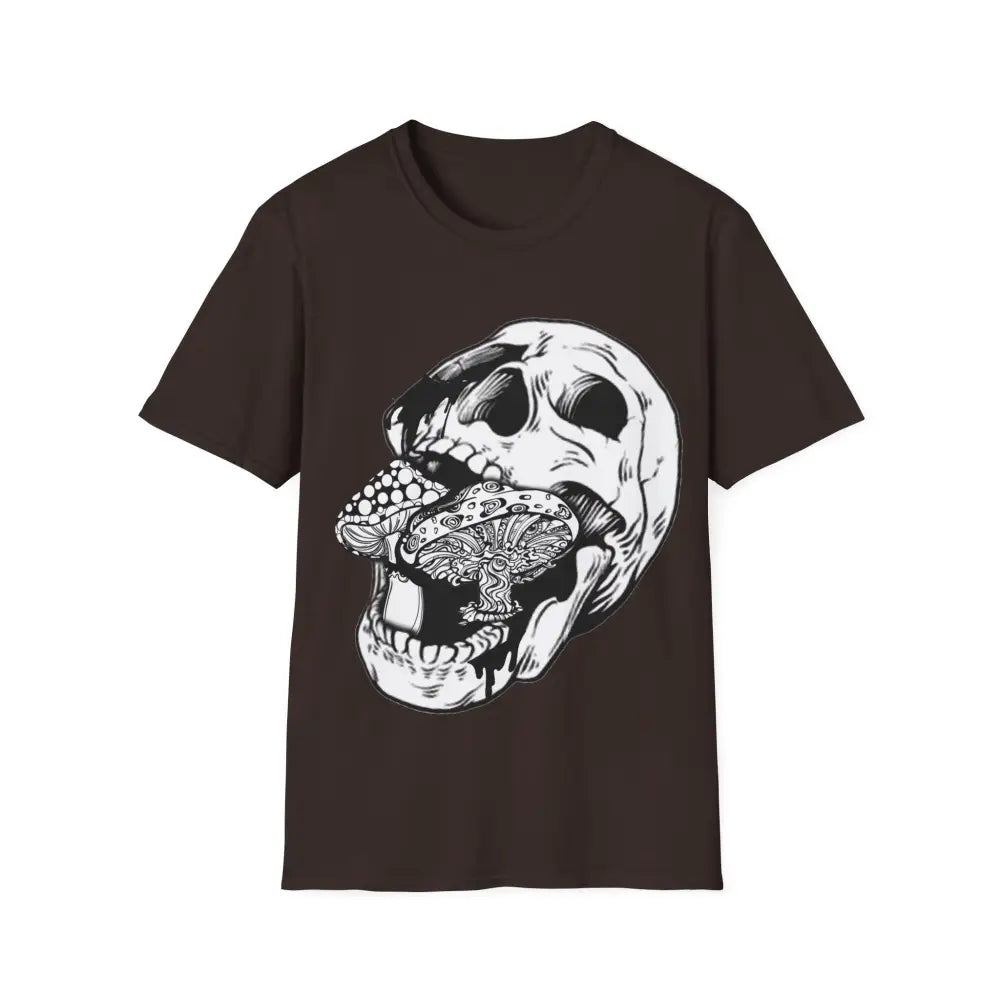 Skull Mushroom Shirt Magic Mushroom TShirt Trippy Mycology T-shirt Alt Clothes Mushroom Clothes Mushroom Lovers