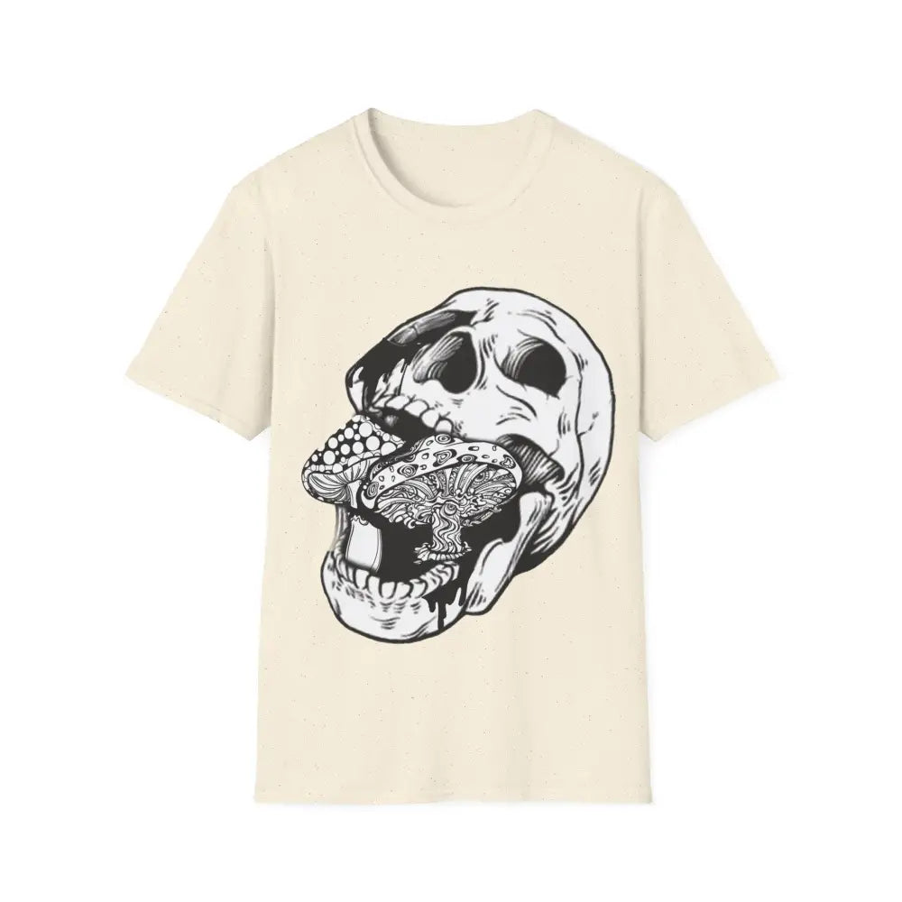 Skull Mushroom Shirt Magic Mushroom TShirt Trippy Mycology T-shirt Alt Clothes Mushroom Clothes Mushroom Lovers