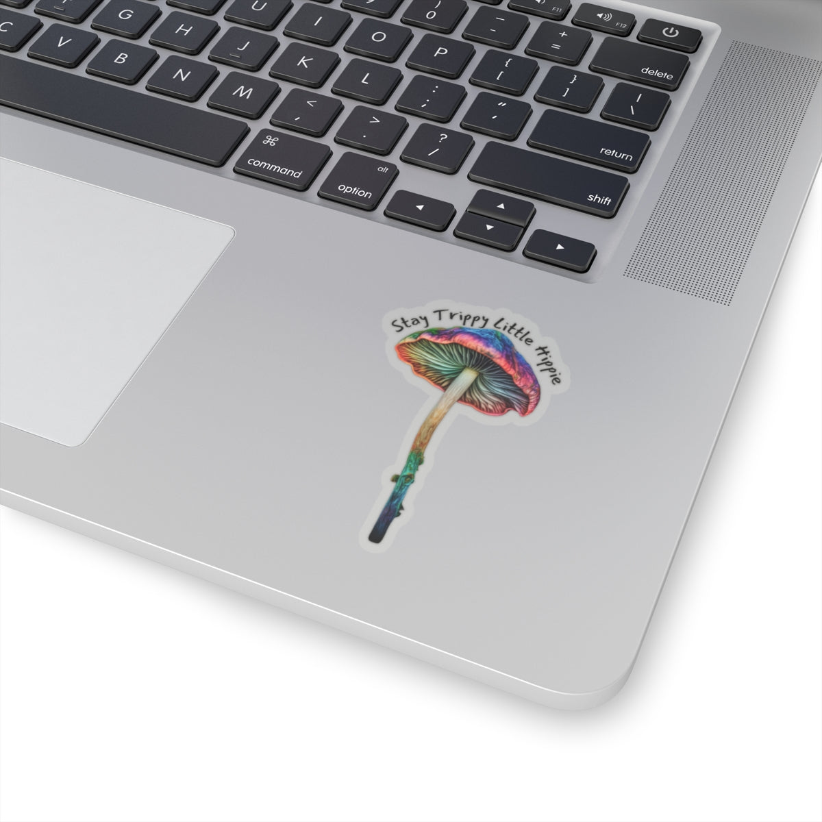 Stay Trippy Little Hippie Mushroom Sticker | Colorful Vinyl Stickers for Free Spirits | Perfect for Laptops Water