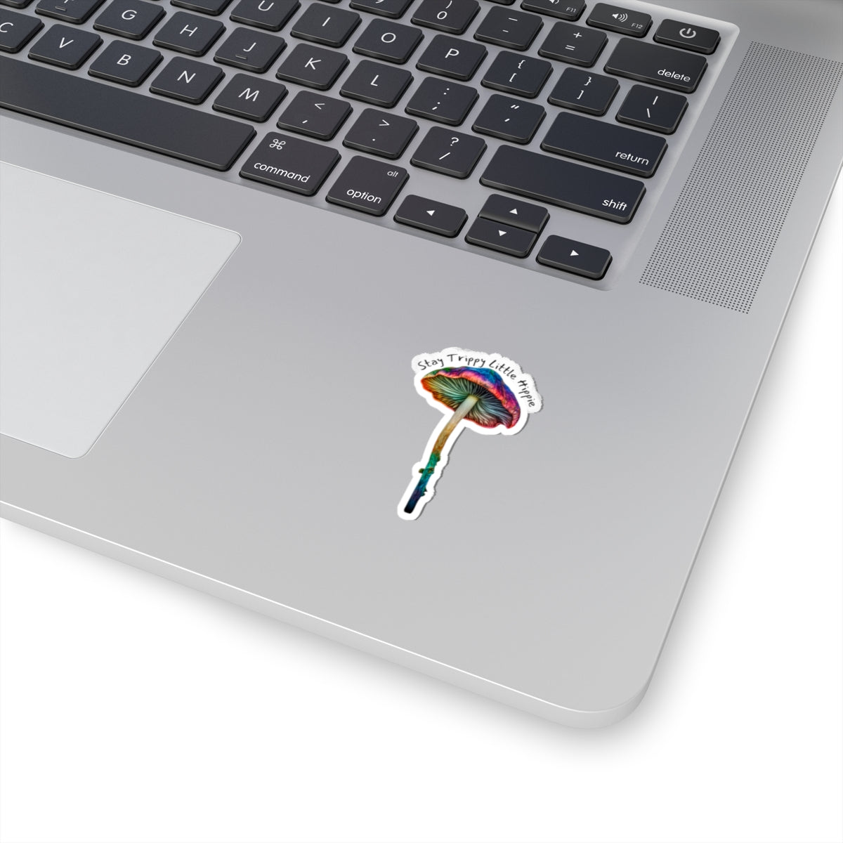 Stay Trippy Little Hippie Mushroom Sticker | Colorful Vinyl Stickers for Free Spirits | Perfect for Laptops Water