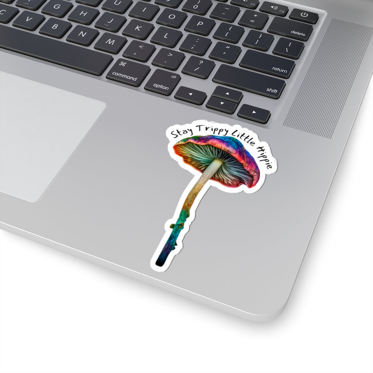 Stay Trippy Little Hippie Mushroom Sticker | Colorful Vinyl Stickers for Free Spirits | Perfect for Laptops Water
