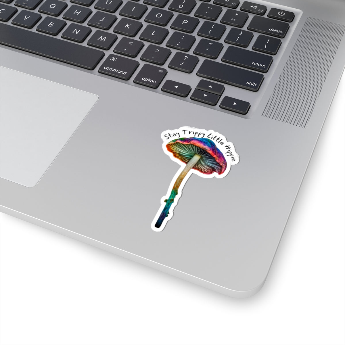 Stay Trippy Little Hippie Mushroom Sticker | Colorful Vinyl Stickers for Free Spirits | Perfect for Laptops Water