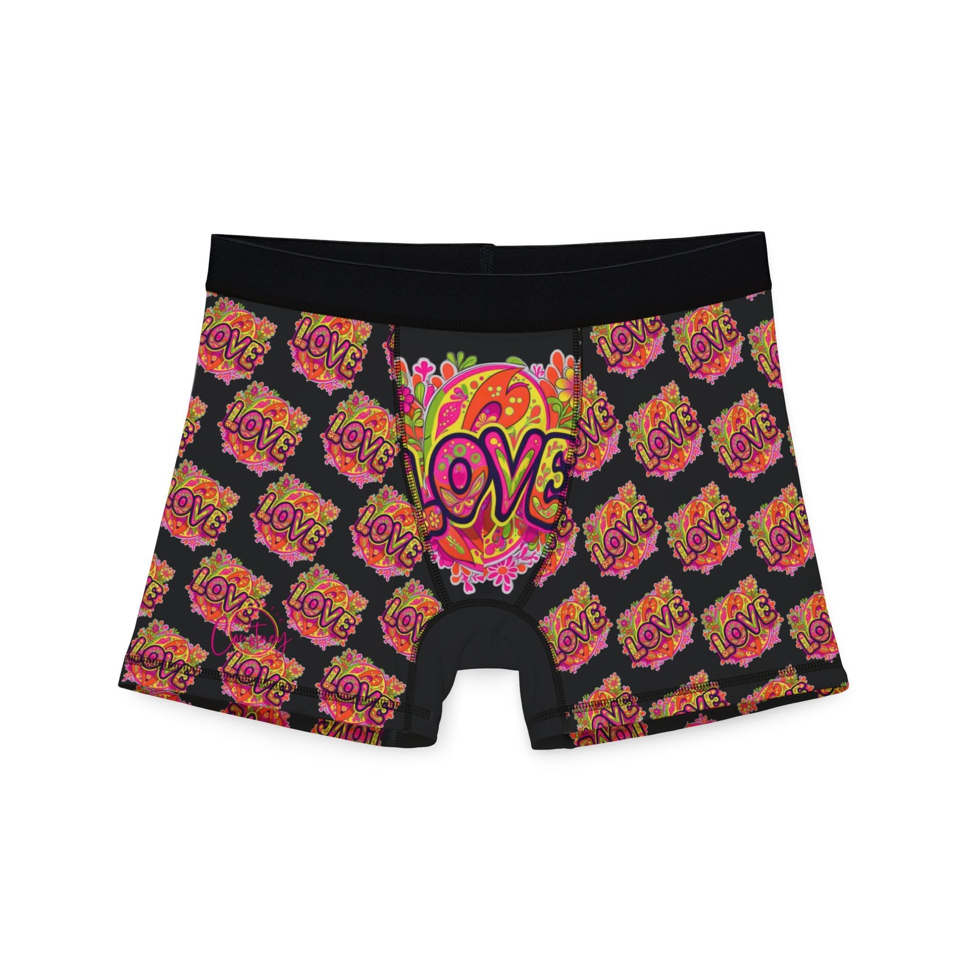 Sunset Passion Love Boxer Briefs S / Black stitching All Over Prints