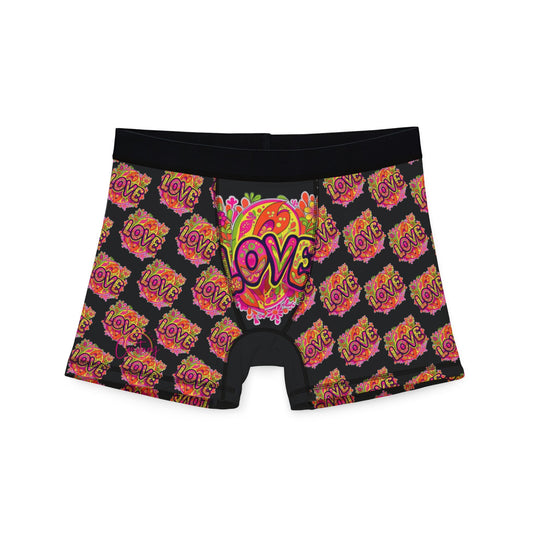 Sunset Passion Love Boxer Briefs S / Black stitching All Over Prints