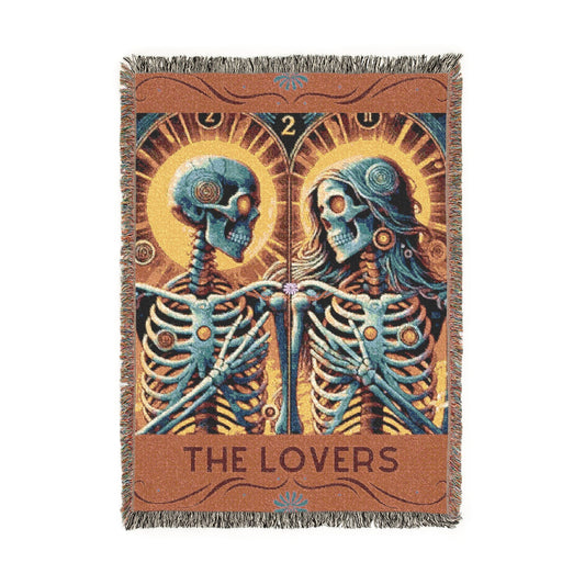 The Lovers – Woven Blanket Artwork / 52’’ × 37’’ Home Decor
