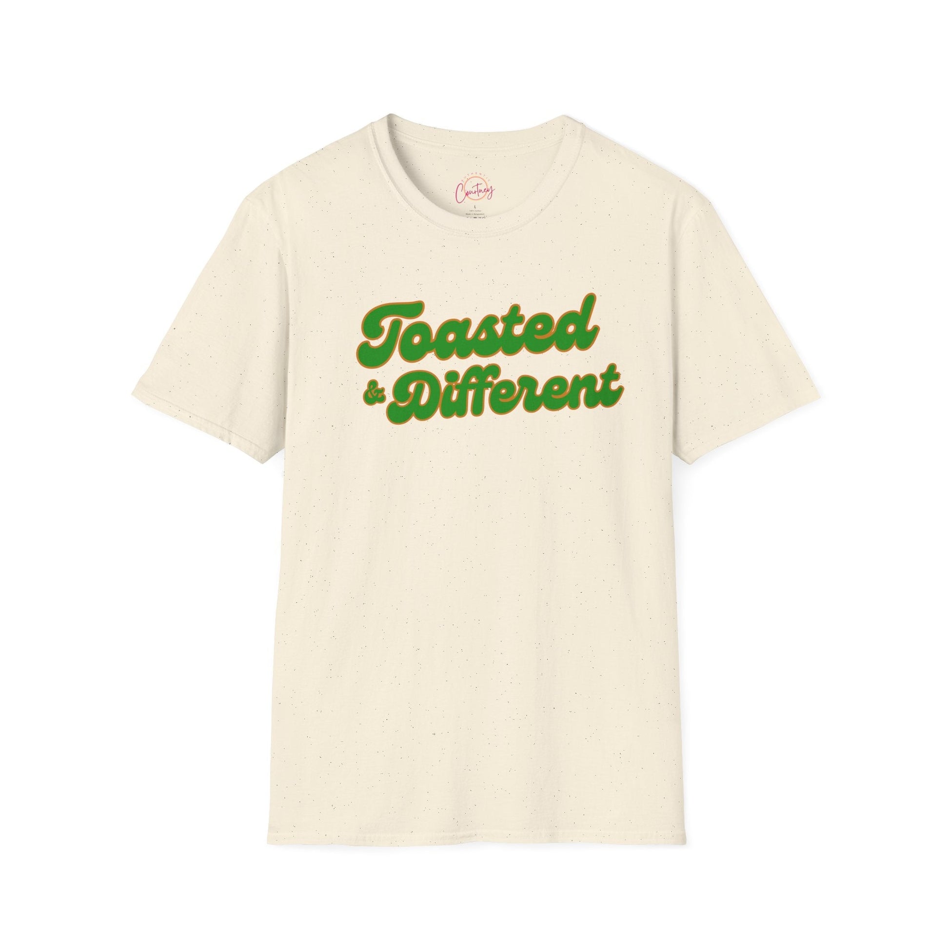 Toasted & Different Unisex Softstyle T-Shirt – Casual Fun Vibe for Everyday Wear - S / Natural - T-Shirt