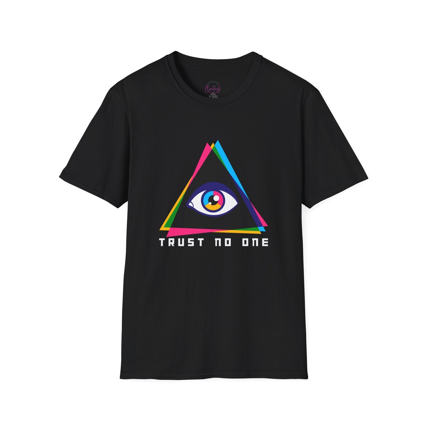 ’Trust No One’ Evil Eye Illuminati T-Shirt – Stand Out & Stay Mysterious - XS / Black - T-Shirt