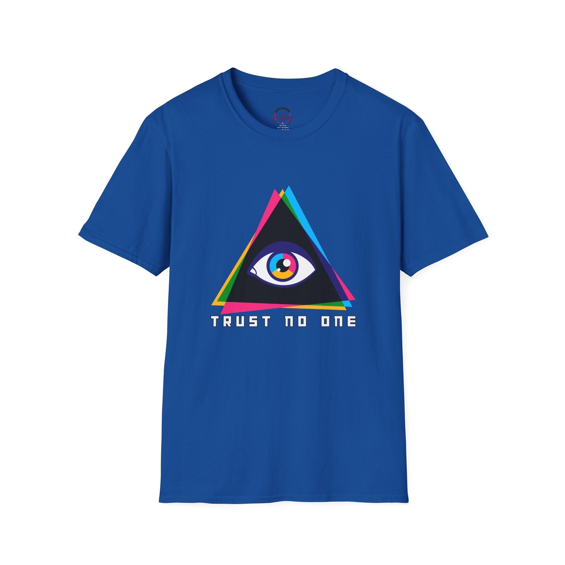 ’Trust No One’ Evil Eye Illuminati T-Shirt – Stand Out & Stay Mysterious - XS / Royal - T-Shirt
