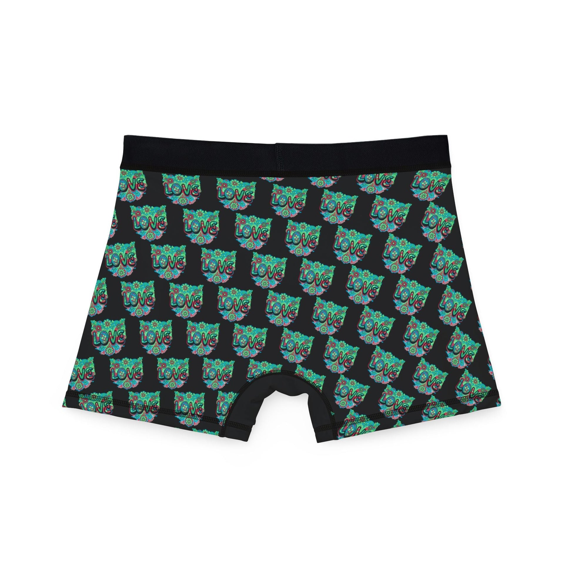 Turquoise Temple Love Boxer Briefs All Over Prints