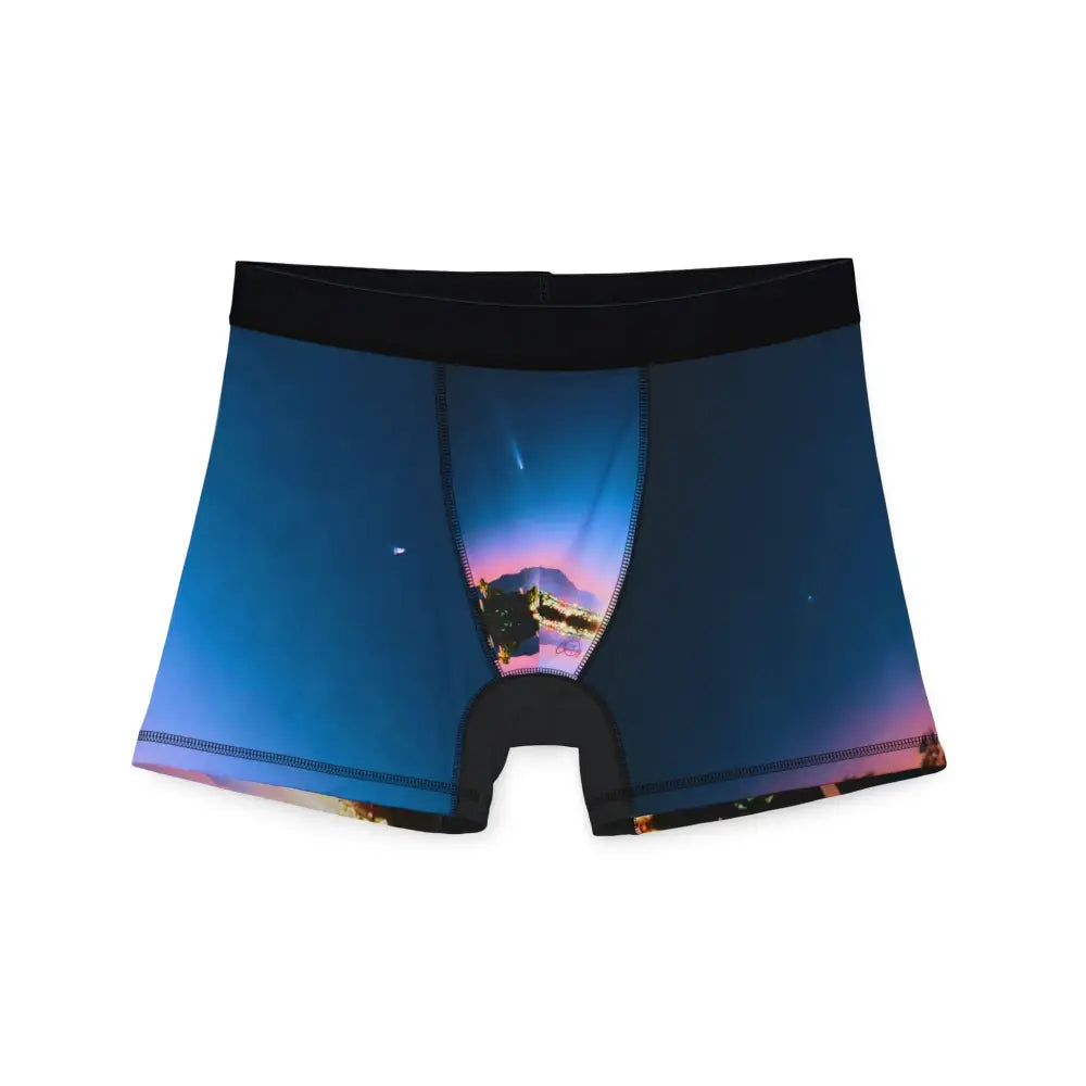 ’UnderWhere In the Galaxy’ Boxer Briefs - S / Black stitching - All Over Prints