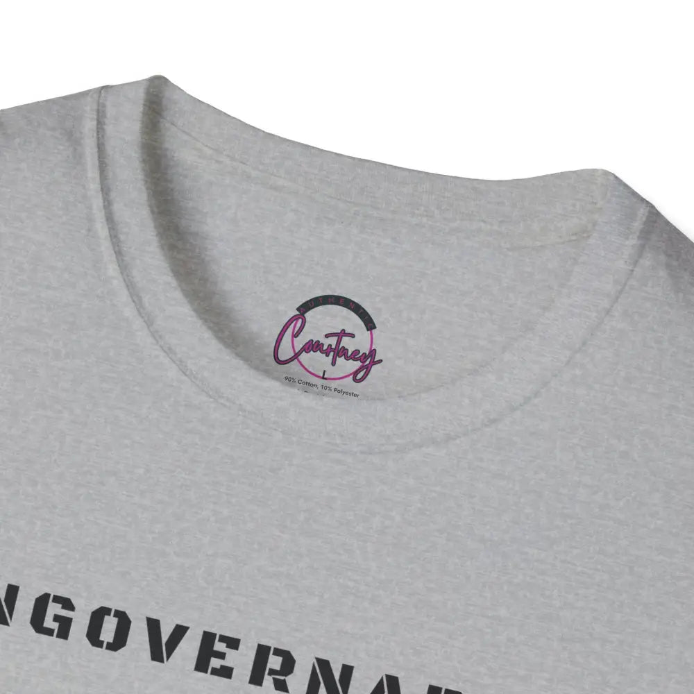 Ungovernable T-Shirt | Distressed Block Letters | Bold Statement Tee - T-Shirt