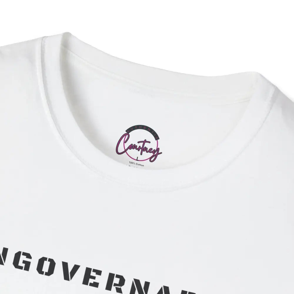 Ungovernable T-Shirt | Distressed Block Letters | Bold Statement Tee - T-Shirt