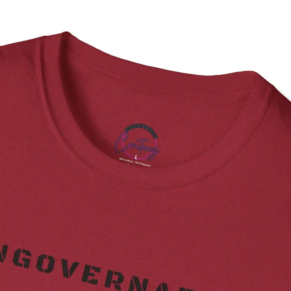 Ungovernable T-Shirt | Distressed Block Letters | Bold Statement Tee - T-Shirt