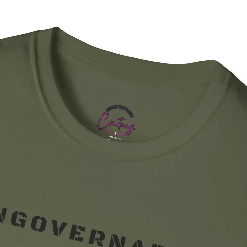 Ungovernable T-Shirt | Distressed Block Letters | Bold Statement Tee - T-Shirt