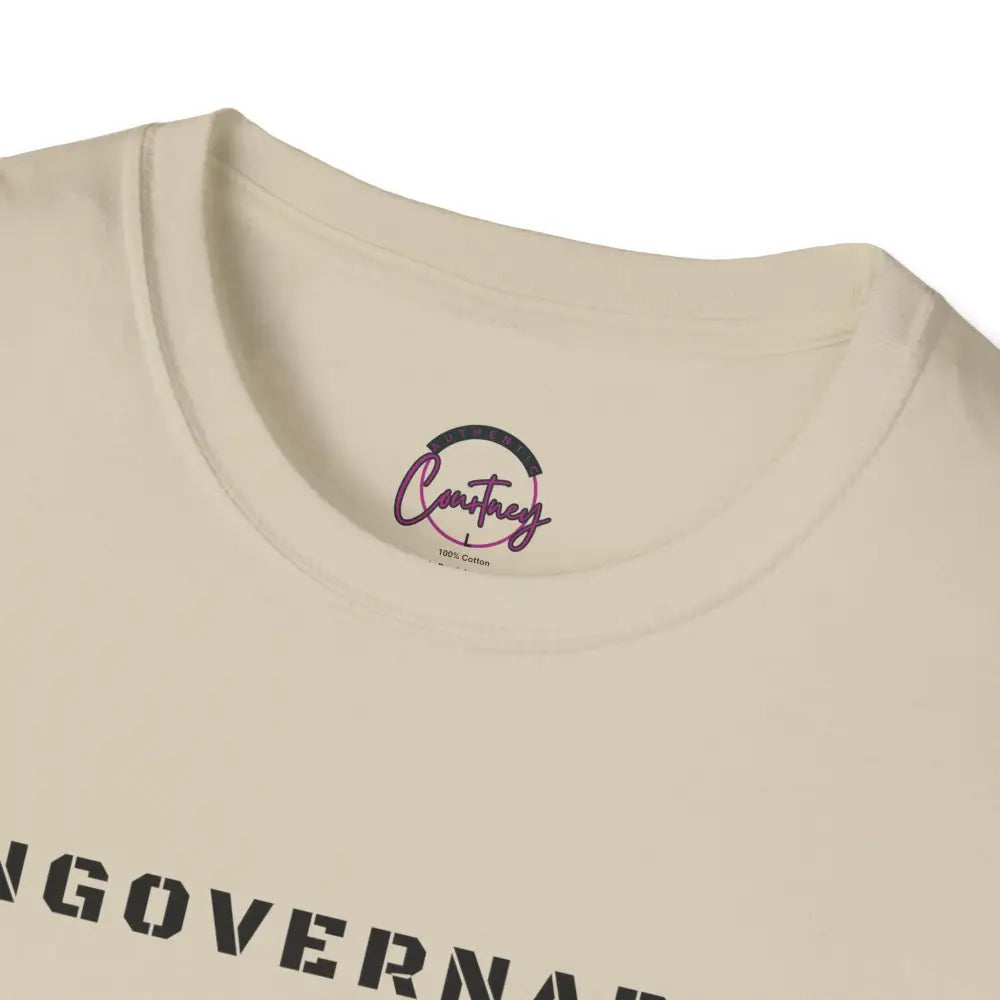 Ungovernable T-Shirt | Distressed Block Letters | Bold Statement Tee - T-Shirt