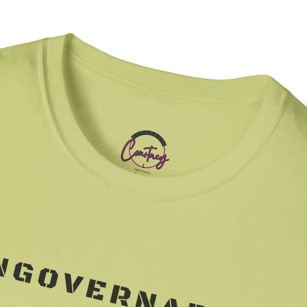 Ungovernable T-Shirt | Distressed Block Letters | Bold Statement Tee - T-Shirt