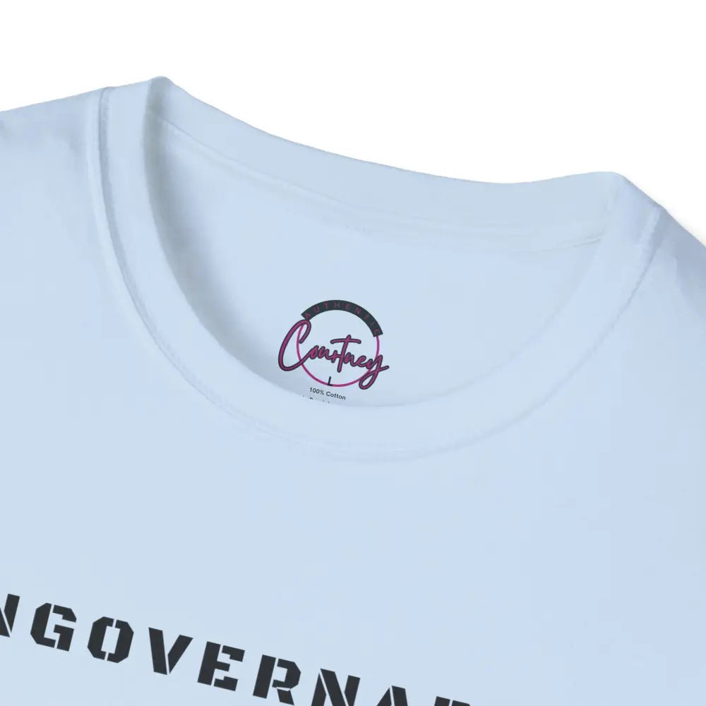 Ungovernable T-Shirt | Distressed Block Letters | Bold Statement Tee - T-Shirt