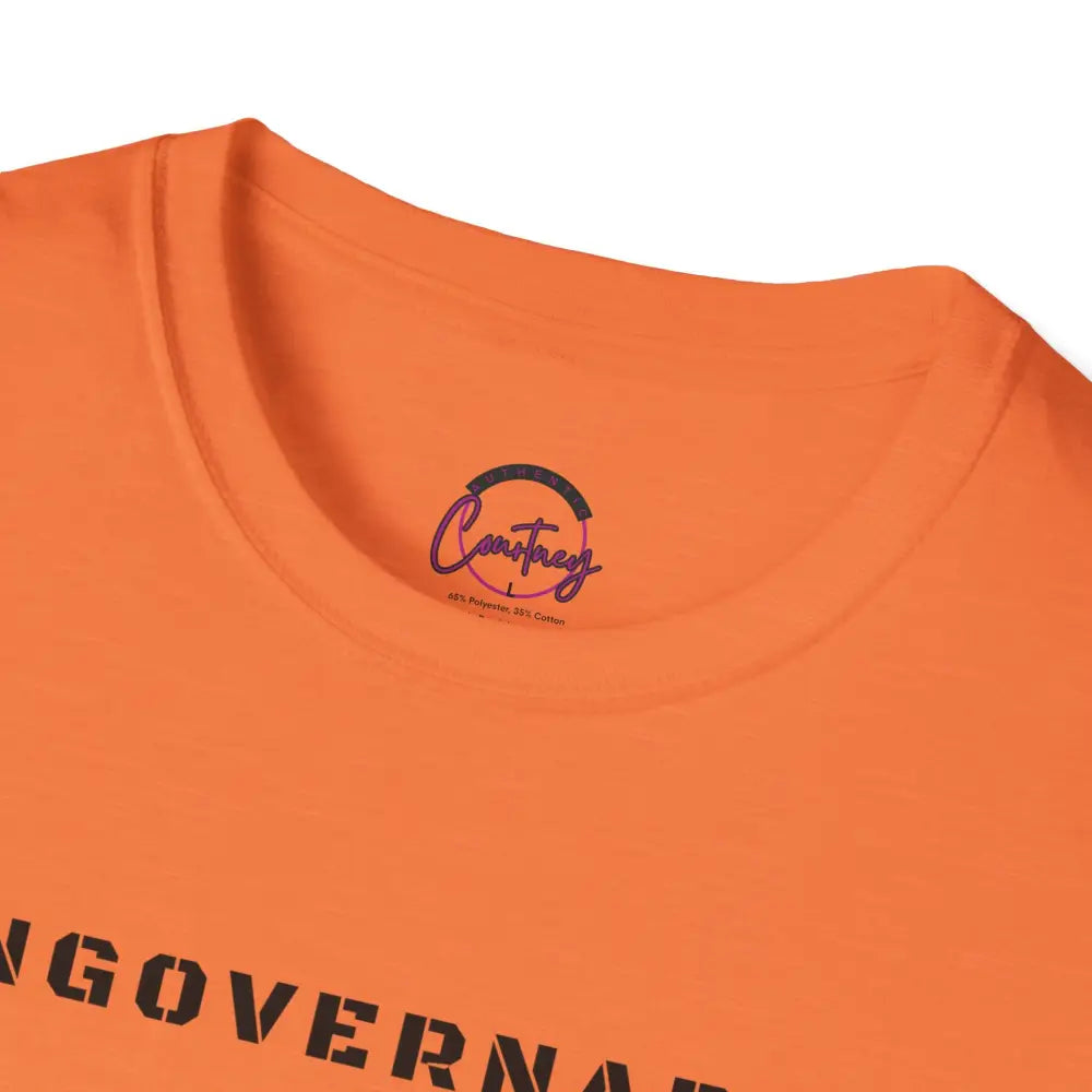 Ungovernable T-Shirt | Distressed Block Letters | Bold Statement Tee - T-Shirt