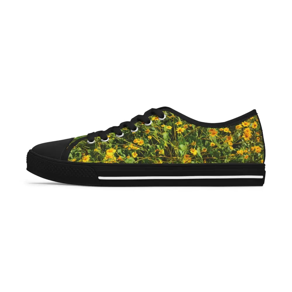 Verdant Wildflower Women’s Low Top Sneakers - Shoes