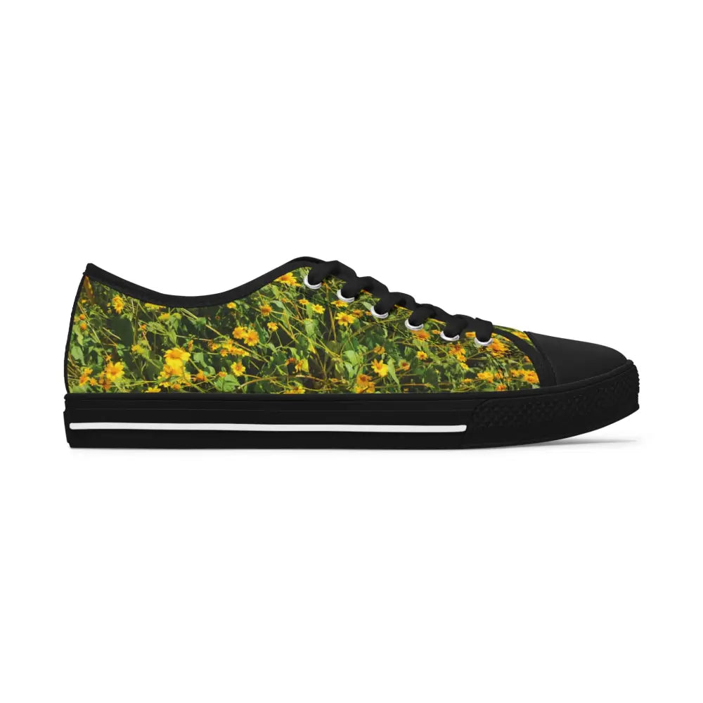 Verdant Wildflower Women’s Low Top Sneakers - Shoes
