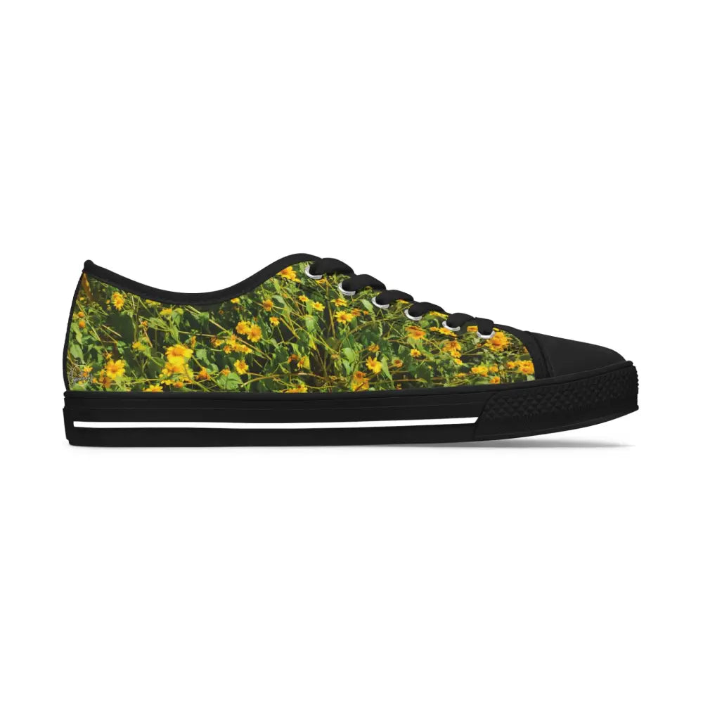 Verdant Wildflower Women’s Low Top Sneakers - Shoes