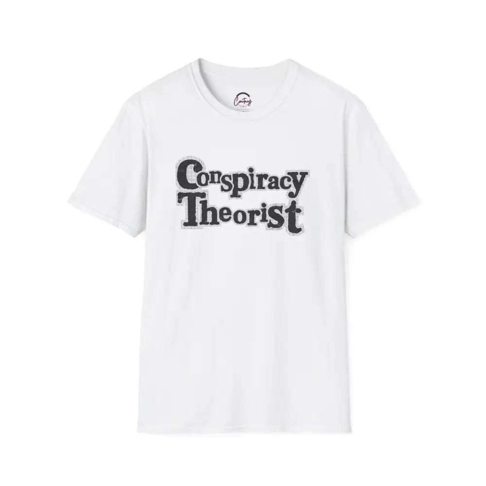 White Conspiracy Theorist tshirt - XS / White - T-Shirt