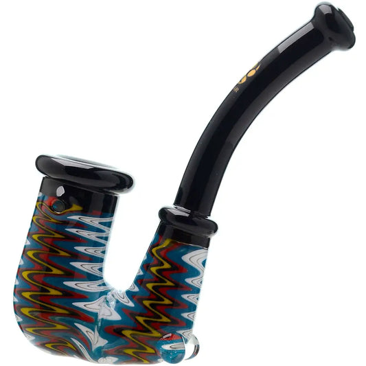 WIG WAG HAND PIPE WITH OPAL - BK - Dry Pipe