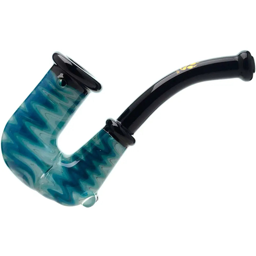 WIG WAG HAND PIPE WITH OPAL - BLD - Dry Pipe