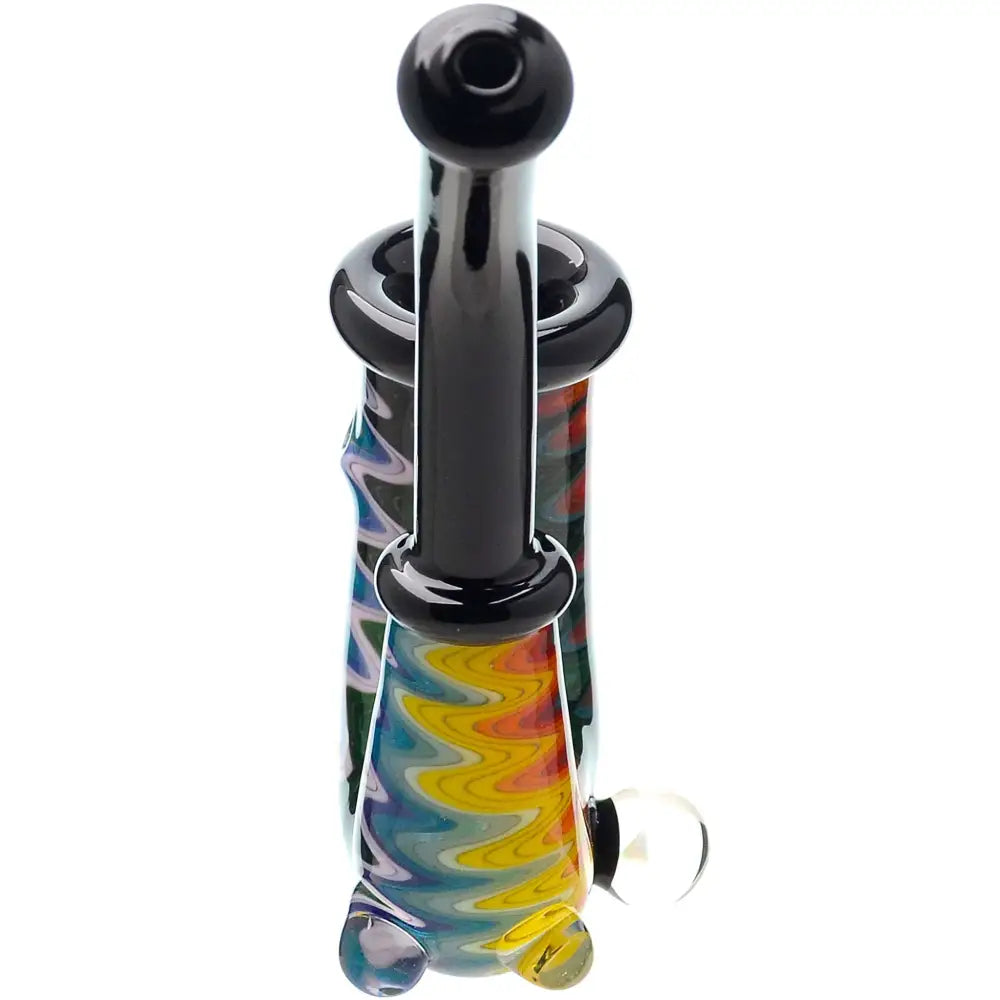 WIG WAG HAND PIPE WITH OPAL - Dry Pipe