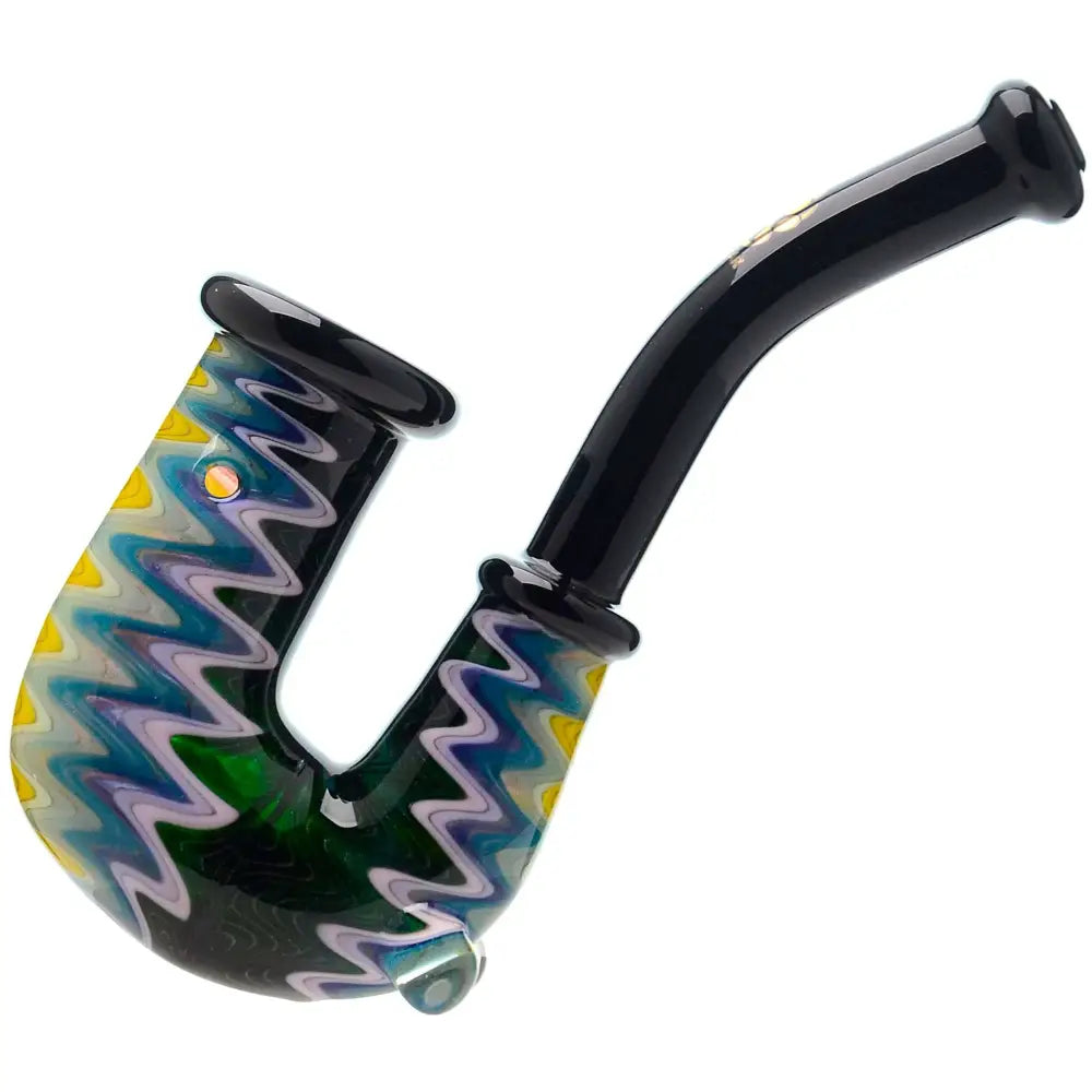 WIG WAG HAND PIPE WITH OPAL - Dry Pipe