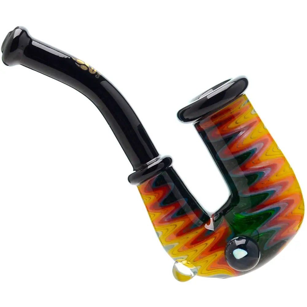WIG WAG HAND PIPE WITH OPAL - Dry Pipe