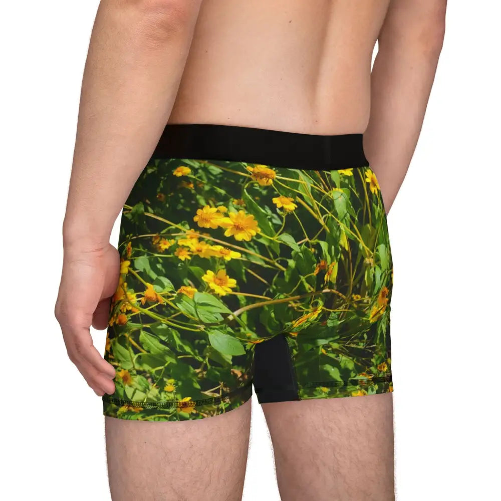 ’Wildflower Wonderland’ Men’s Boxers: A Garden Party in Your Pants - All Over Prints