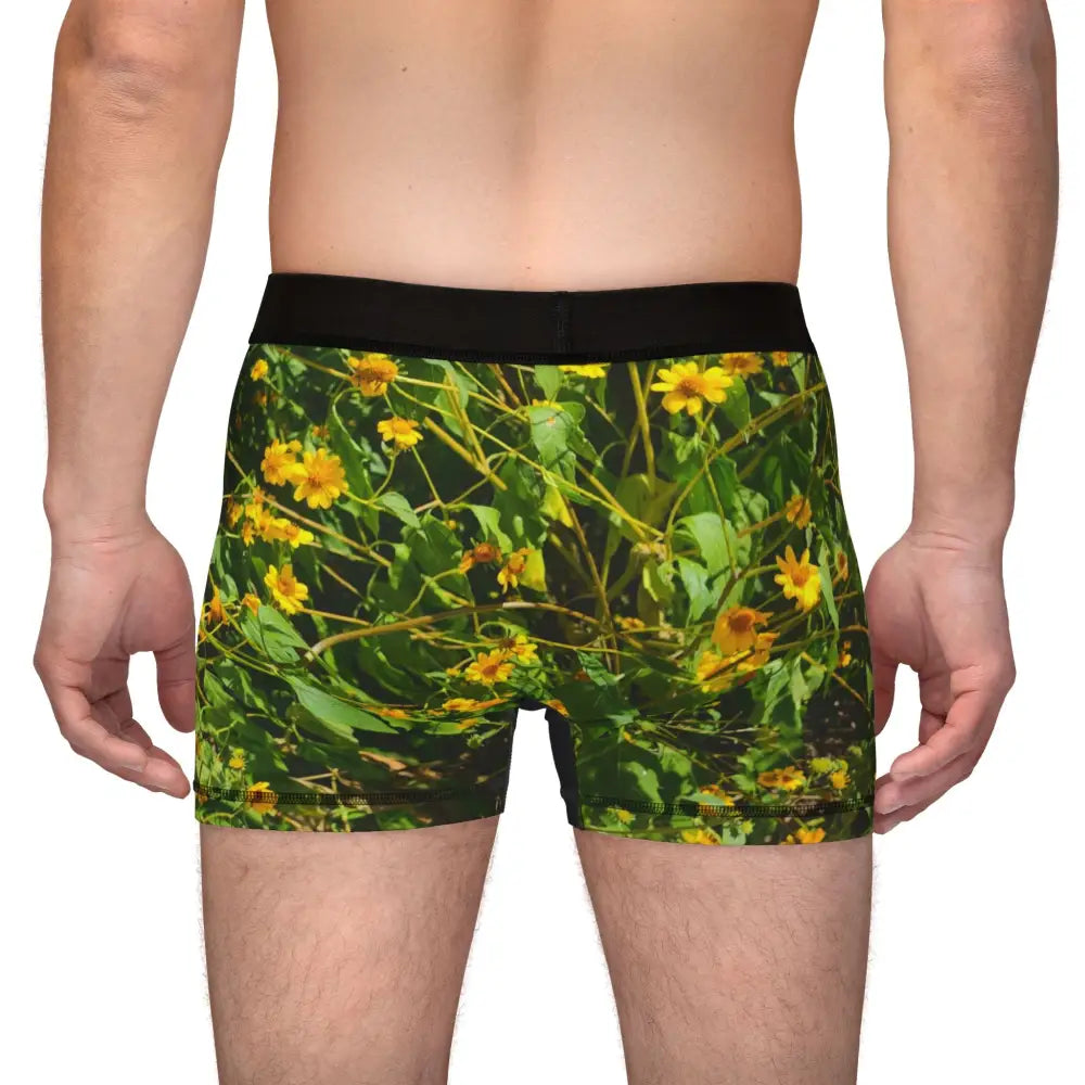 ’Wildflower Wonderland’ Men’s Boxers: A Garden Party in Your Pants - All Over Prints